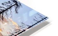 Sunset at camp HD Metal print