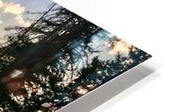 Sunset on the river HD Metal print