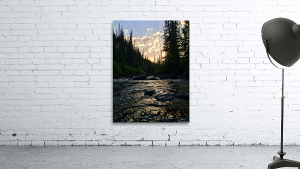 Sunset on the river Wall Preview
