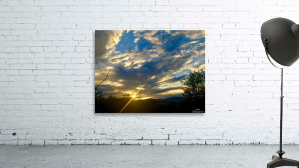 Sunset at the cemetery Wall Preview