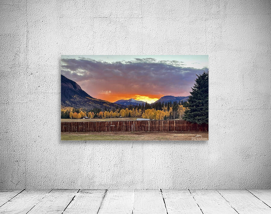 Fence on Fire Wall Preview