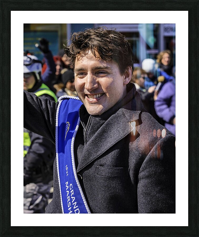 Justin Trudeau Picture Frame print