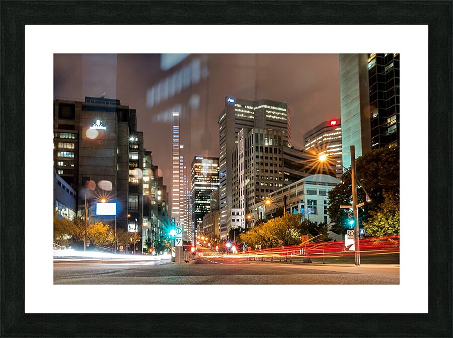 Montreal lights Picture Frame print