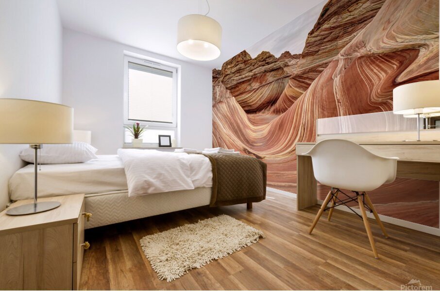 the wave Mural print