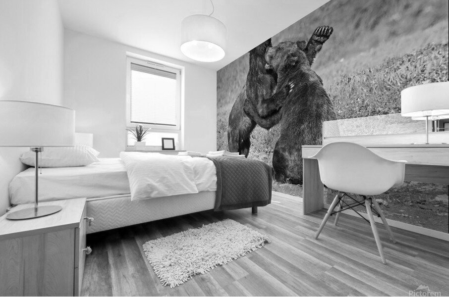 bear dance 35x30 Mural print