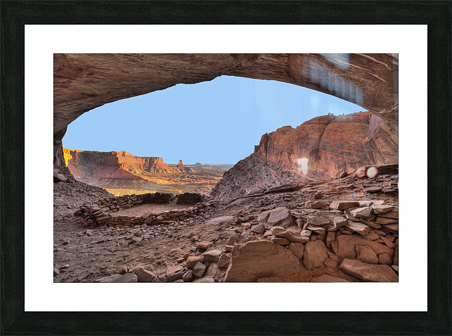 cave dwelling Picture Frame print