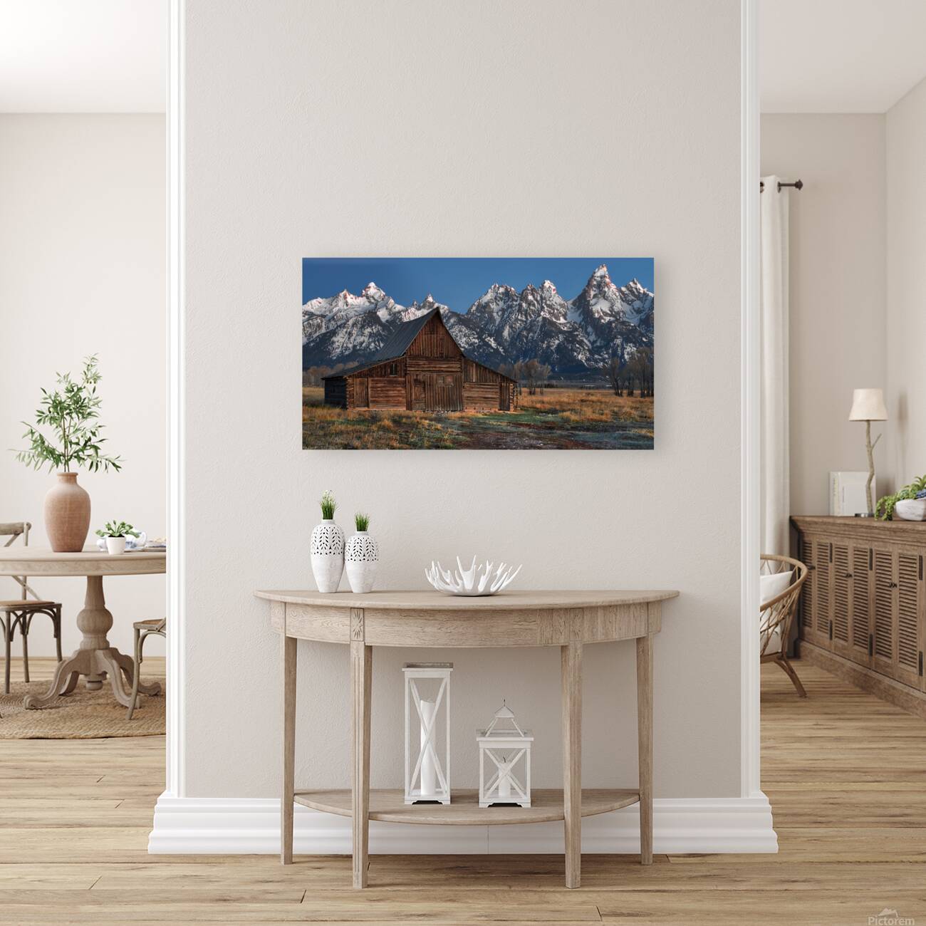 mountain barn Reproduction
