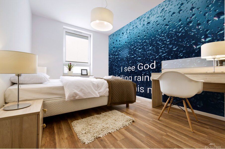 I see God Mural print
