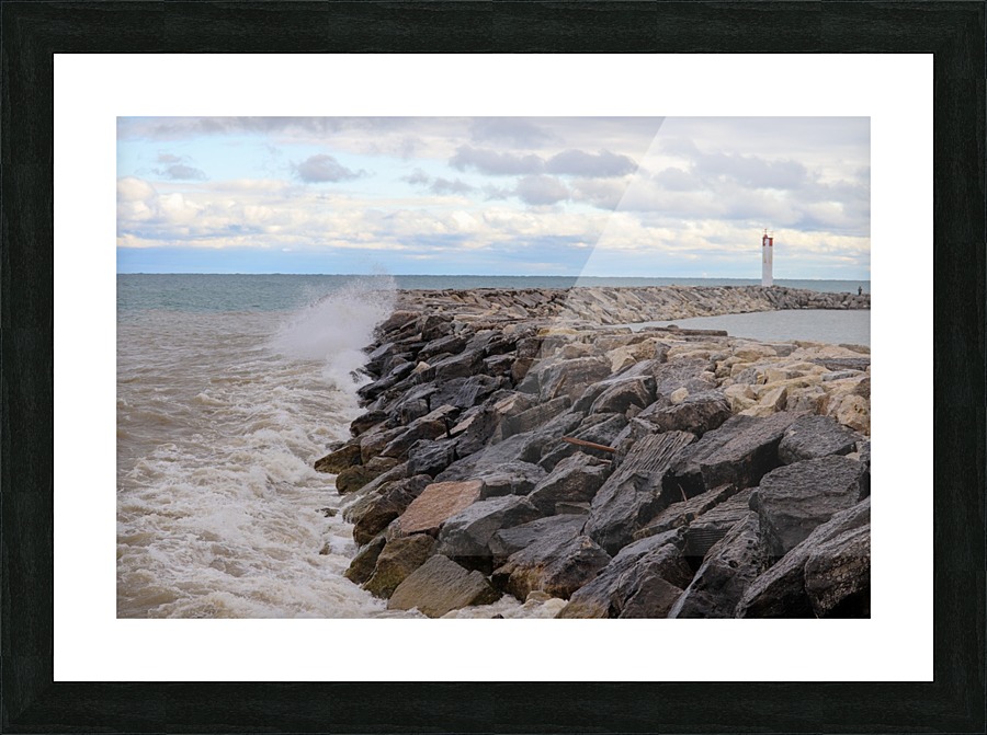 Meaford Breakwall Picture Frame print