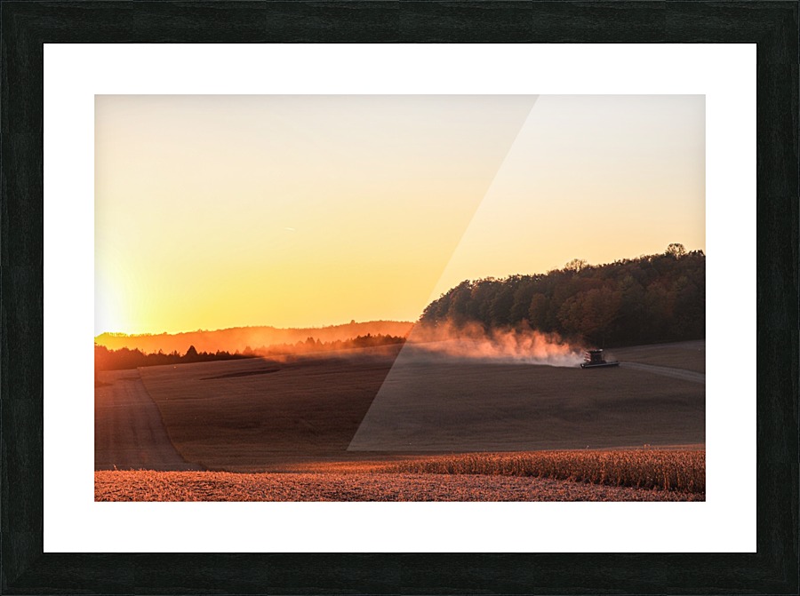 Harvest Sunset Picture Frame print