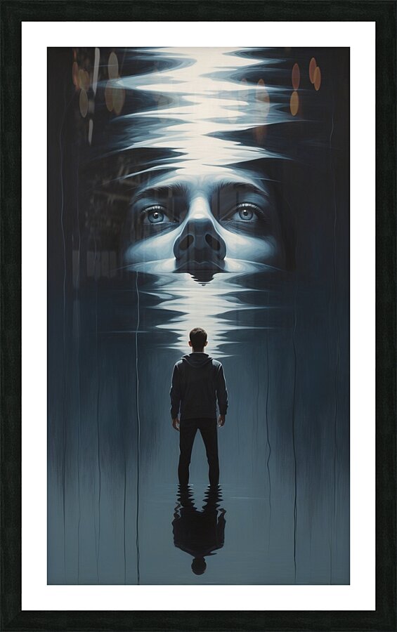 Ego s Reflection  Picture Frame print