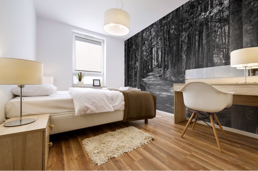 Enjoying The Boardwalk Mural print