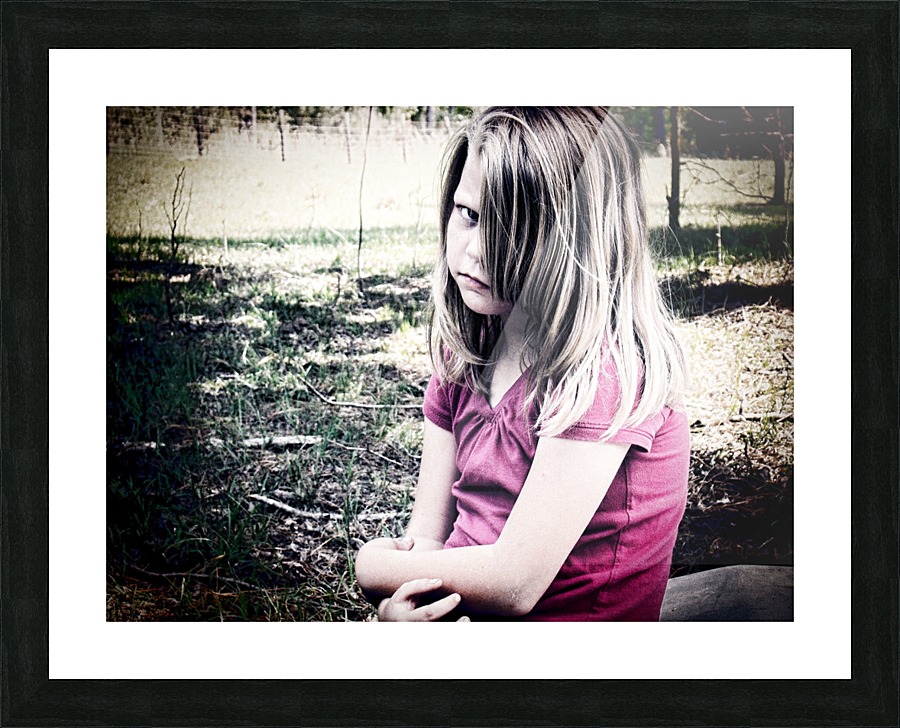 Upset Child Picture Frame print