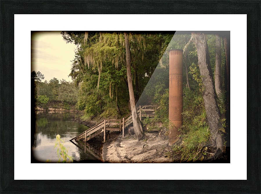 Old Tower Picture Frame print