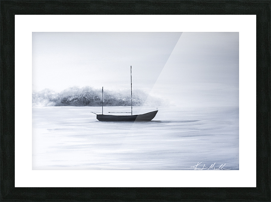 FOG AT SEA Picture Frame print