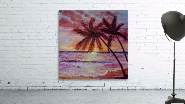 Sunset Paradise Wall Preview
