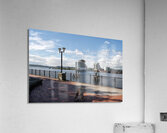  Scenic view of Cardiff Bay Wales UK  Acrylic Print