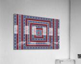 Blue fractal maze 1 Acrylic Print