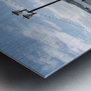  Scenic view of Cardiff Bay Wales UK  Metal print