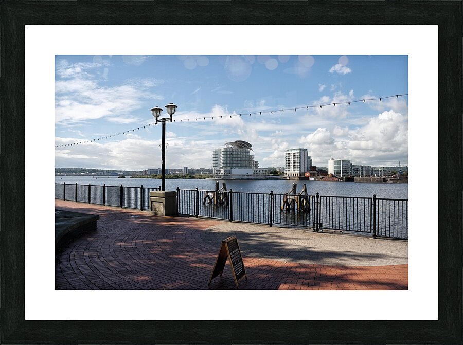  Scenic view of Cardiff Bay Wales UK  Picture Frame print