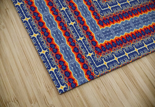 Blue fractal maze 1 Cofiant Images puzzle