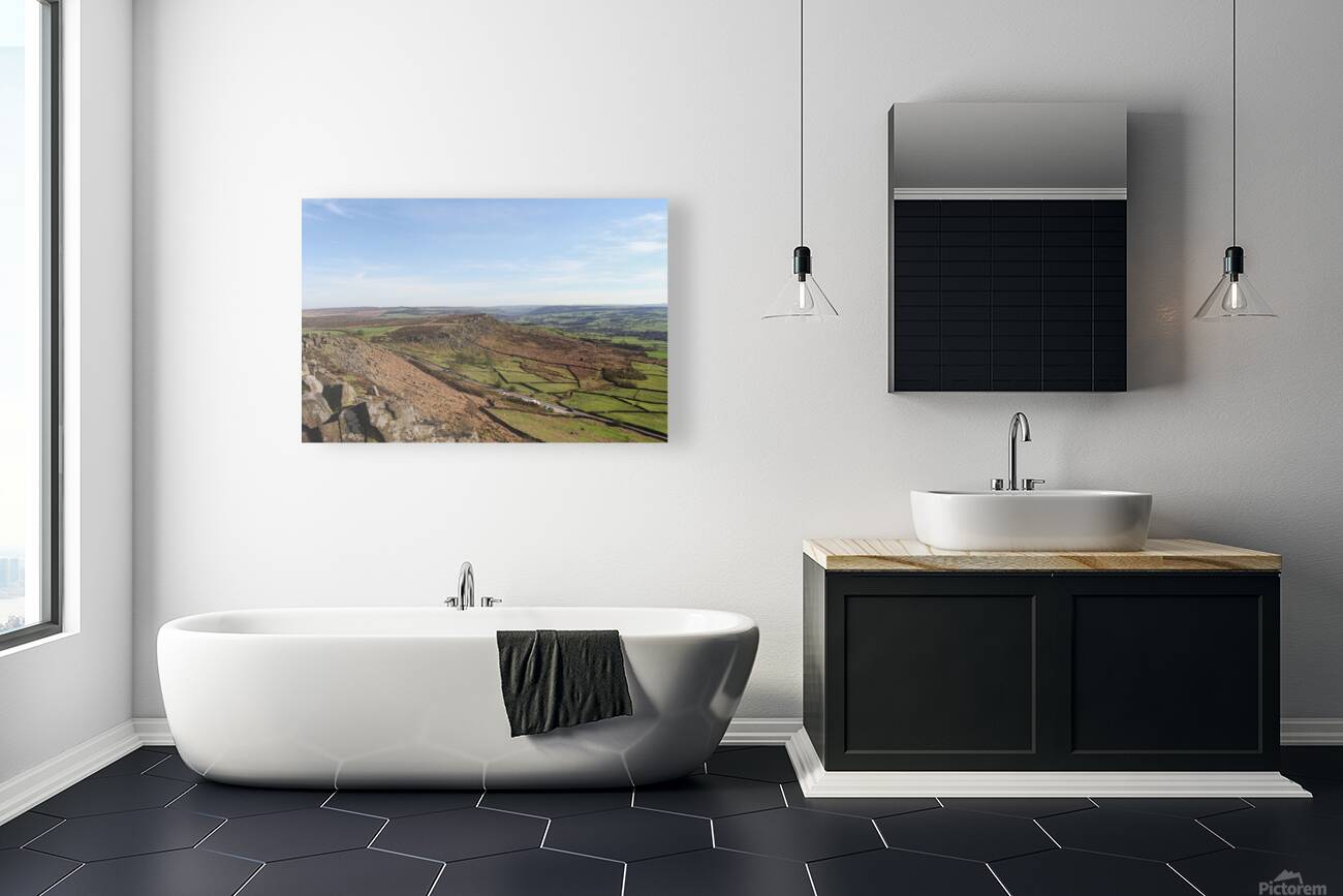 Curbar Edge view  Reproduction