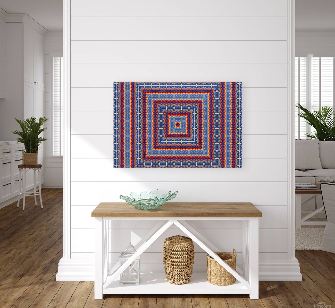 Blue fractal maze 1 Reproduction