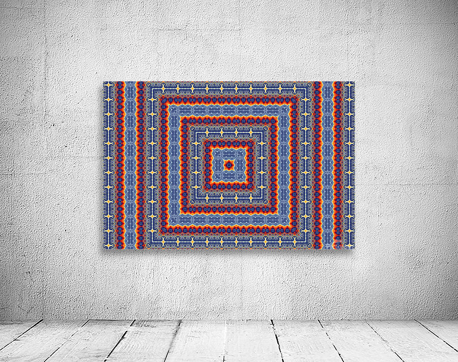 Blue fractal maze 1 Wall Preview