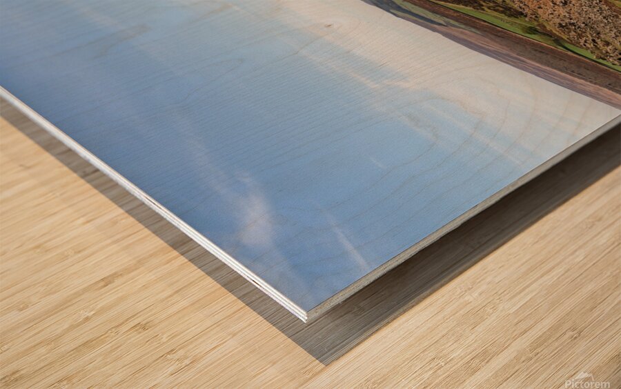 Curbar Edge view  Wood print