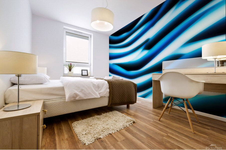 Cobalt Delight Mural print