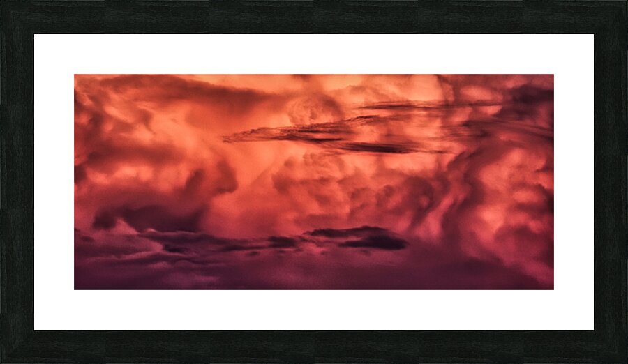 Crimson Sky Picture Frame print