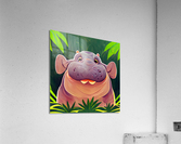 Jungle Hippo Acrylic Print