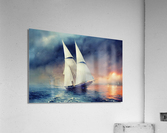 Sailing into the Storm Acrylic Print
