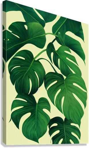 Monstera Deliciosa Leaf  Canvas Print