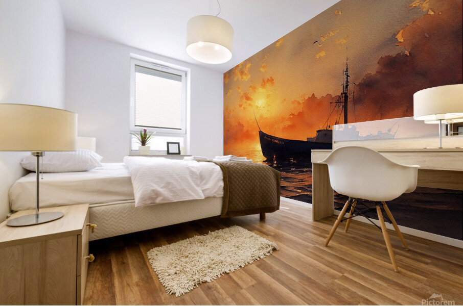 At Days End Mural print
