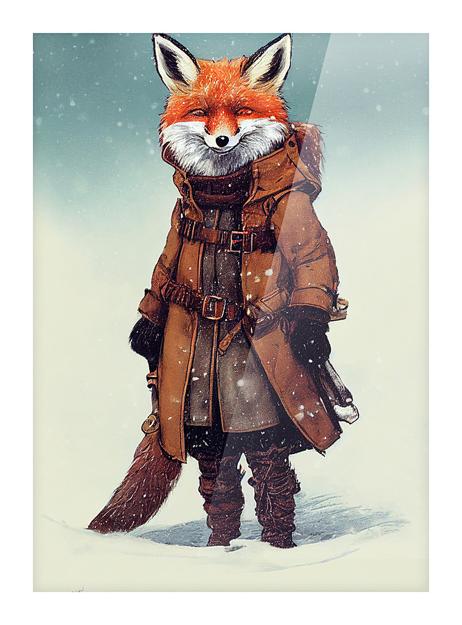 Fox Adventurer Picture Frame print