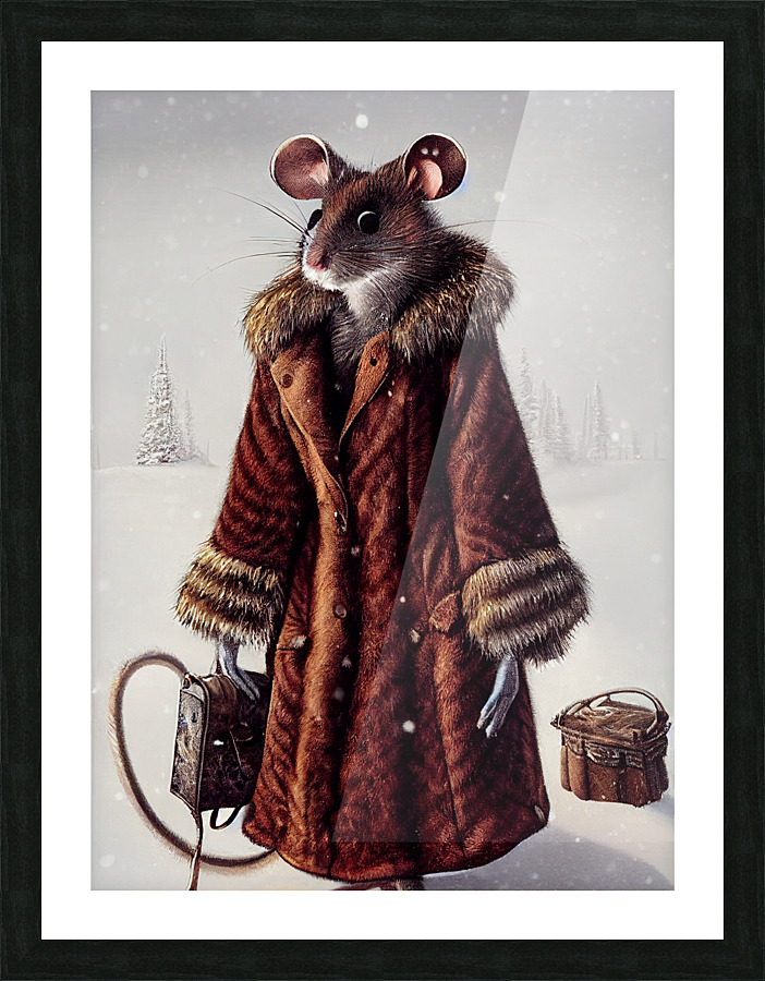 Lady Mouse Picture Frame print