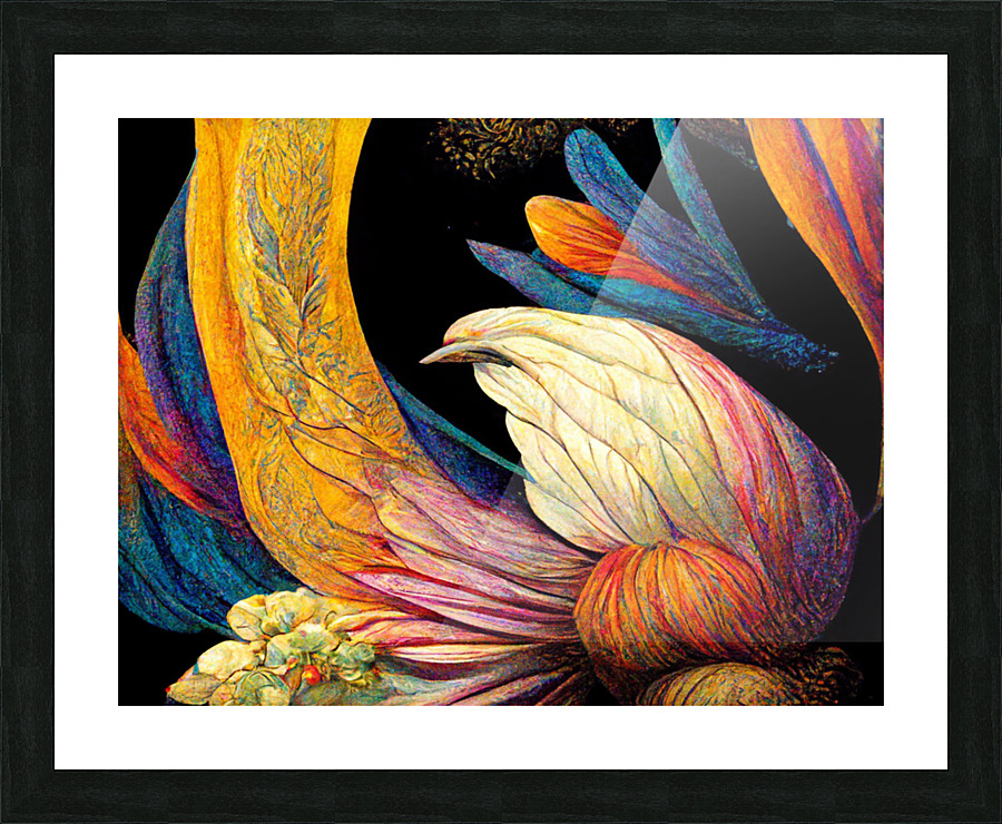Floral Abstract Picture Frame print
