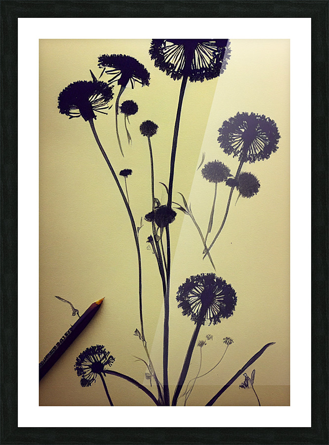 Dandelions Picture Frame print