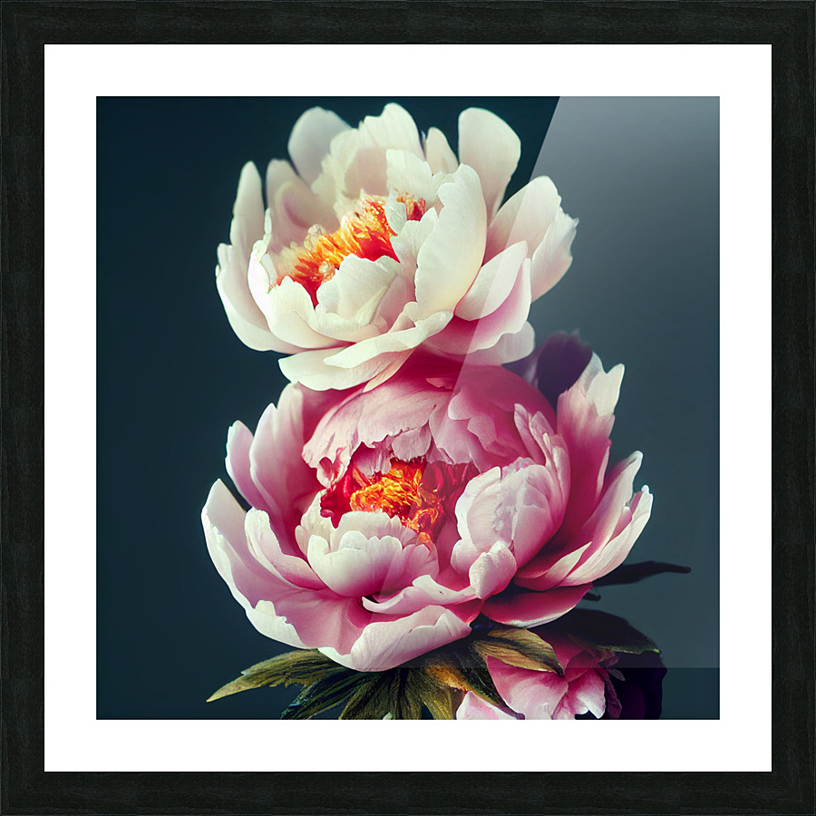 Pink Peonies Picture Frame print