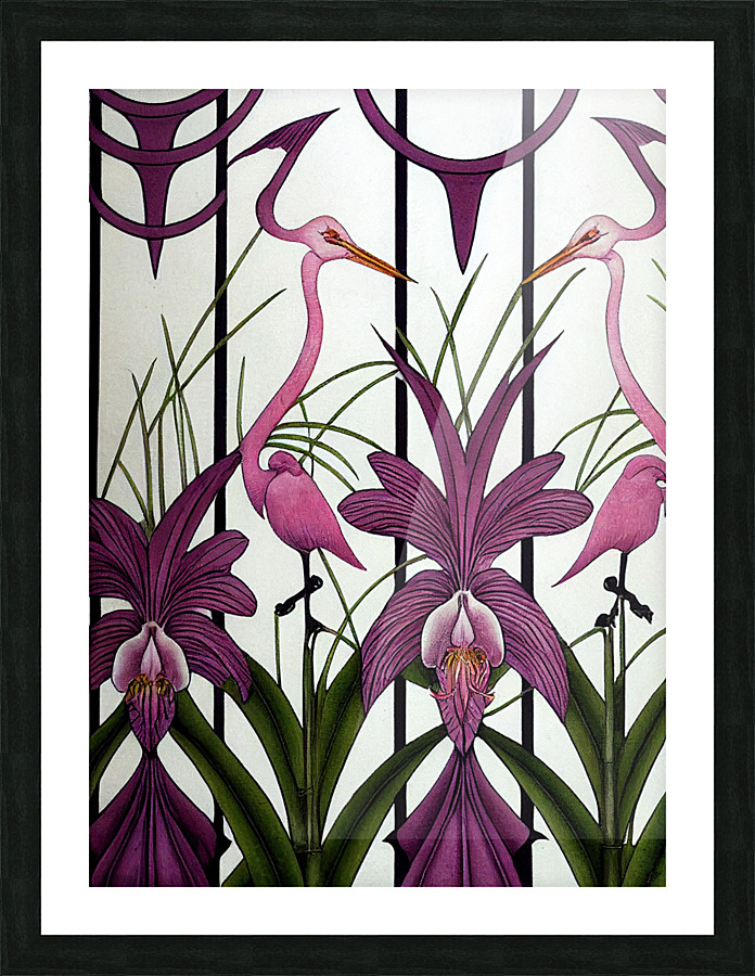 Orchid Composition Picture Frame print