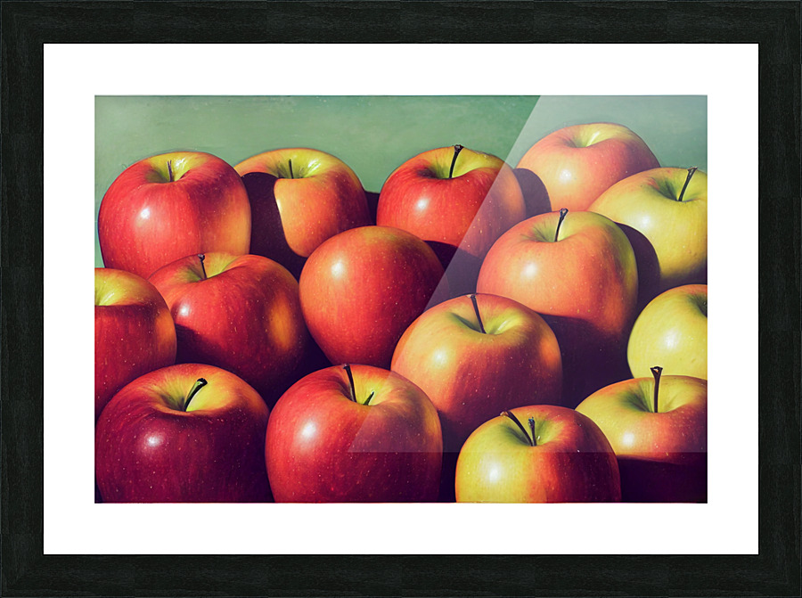 Red Apples on a Table Picture Frame print