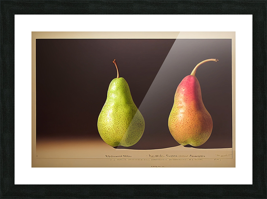 Two Pears Picture Frame print