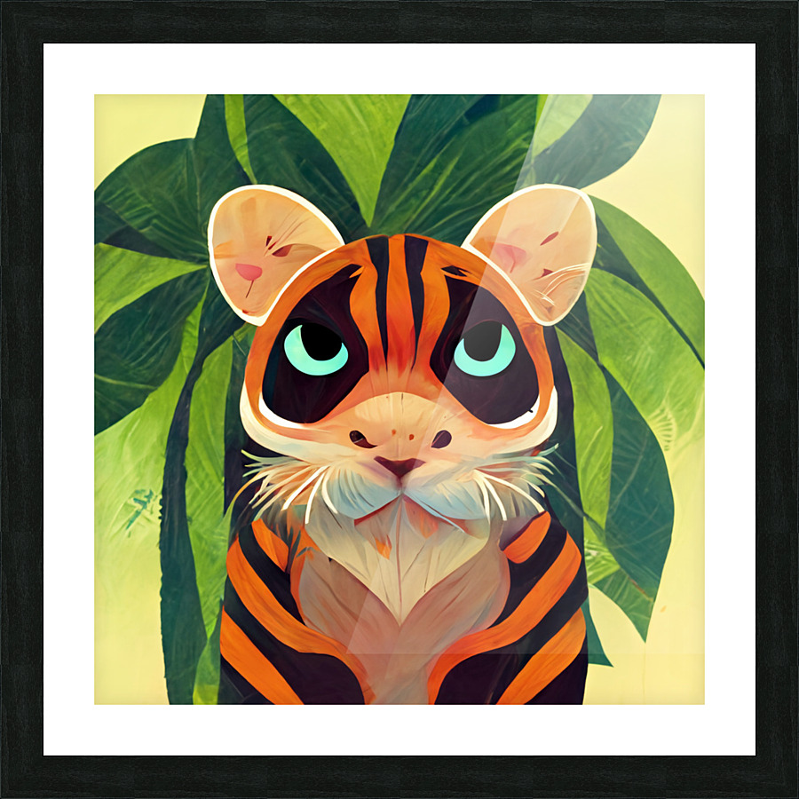 Jungle Tiger Picture Frame print