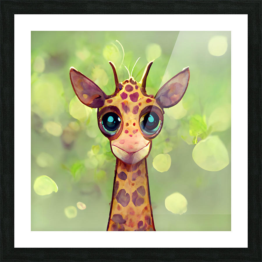 Jungle Giraffe  Picture Frame print