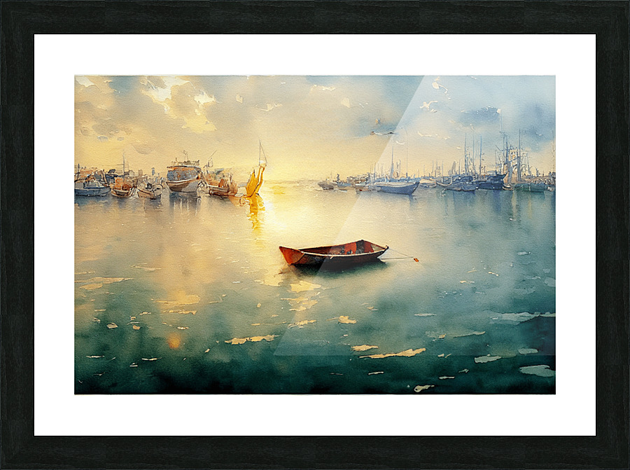 A Quiet Harbour Picture Frame print