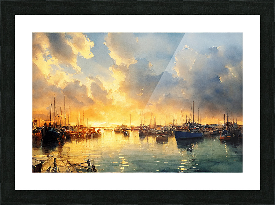 A Cornish Harbour Picture Frame print