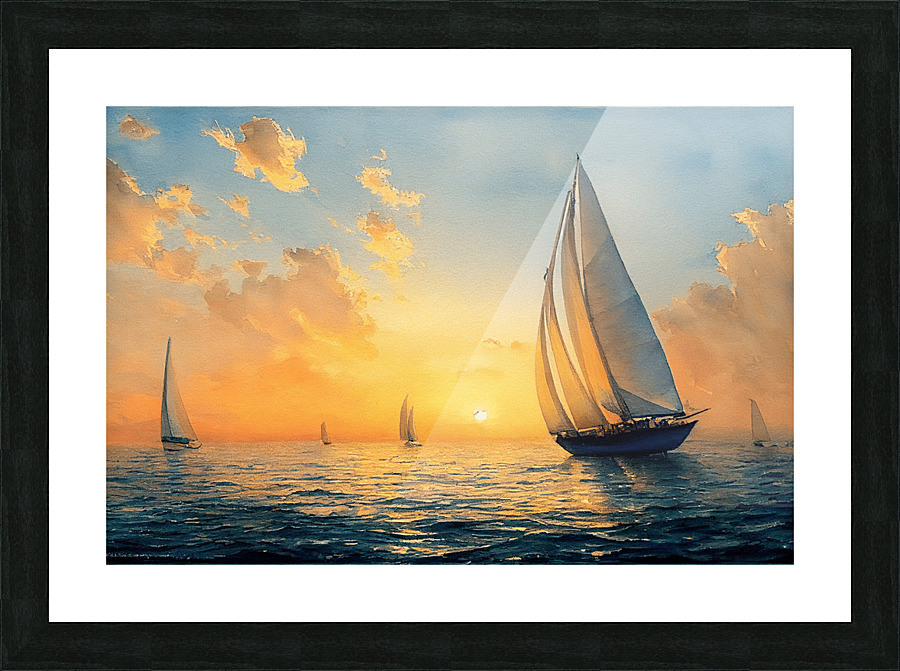 Sailing Free Picture Frame print