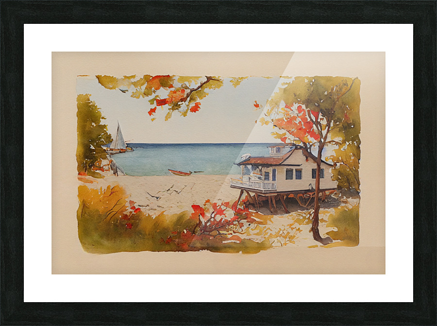 Summer Holidays Picture Frame print