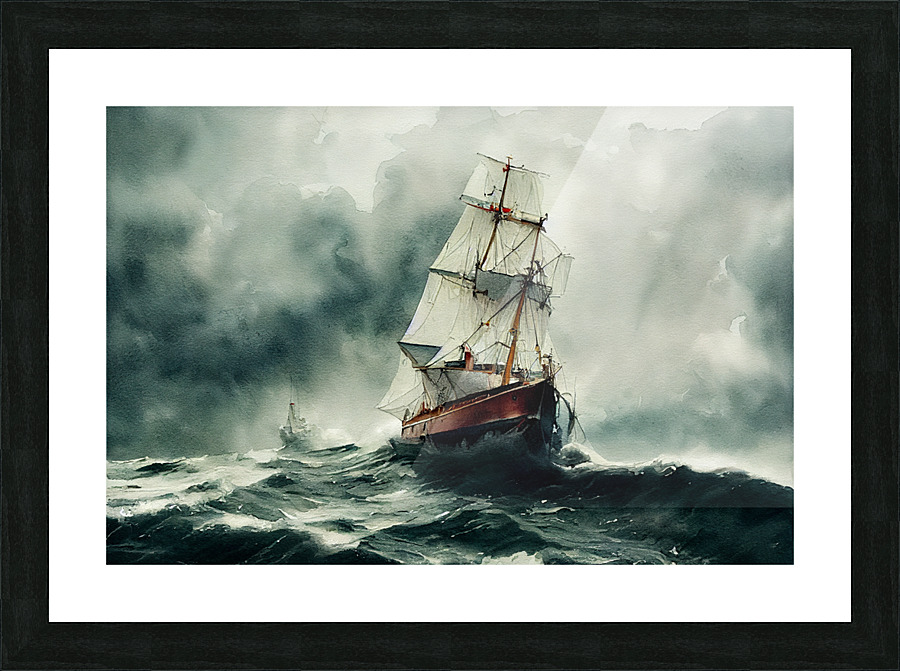 The Perfect Storm Picture Frame print